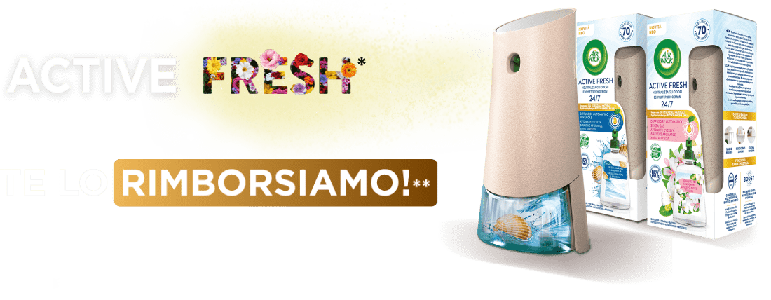 Active Fresh te lo rimborsiamo! Doppio asterisco.