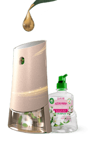 Nuovo Air Wick Active Fresh diffusore automatico senza gas alla fragranza bouquet di gelsomini.